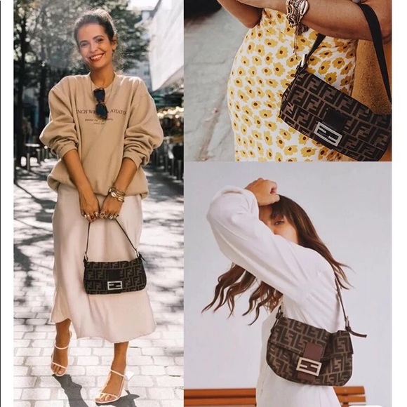 Authentic Fendi vintage Zucca Baguette (tobacco) - Picture 10 of 13